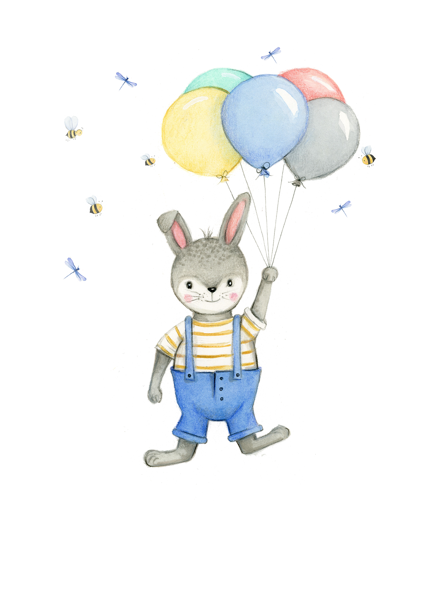 Boy Bunny & Balloons