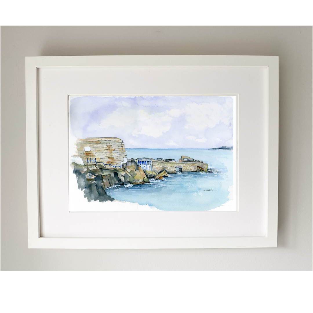 The Forty Foot - Orginal Water colour painting