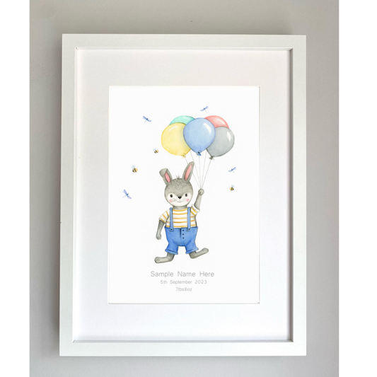 Boy Bunny & Balloons