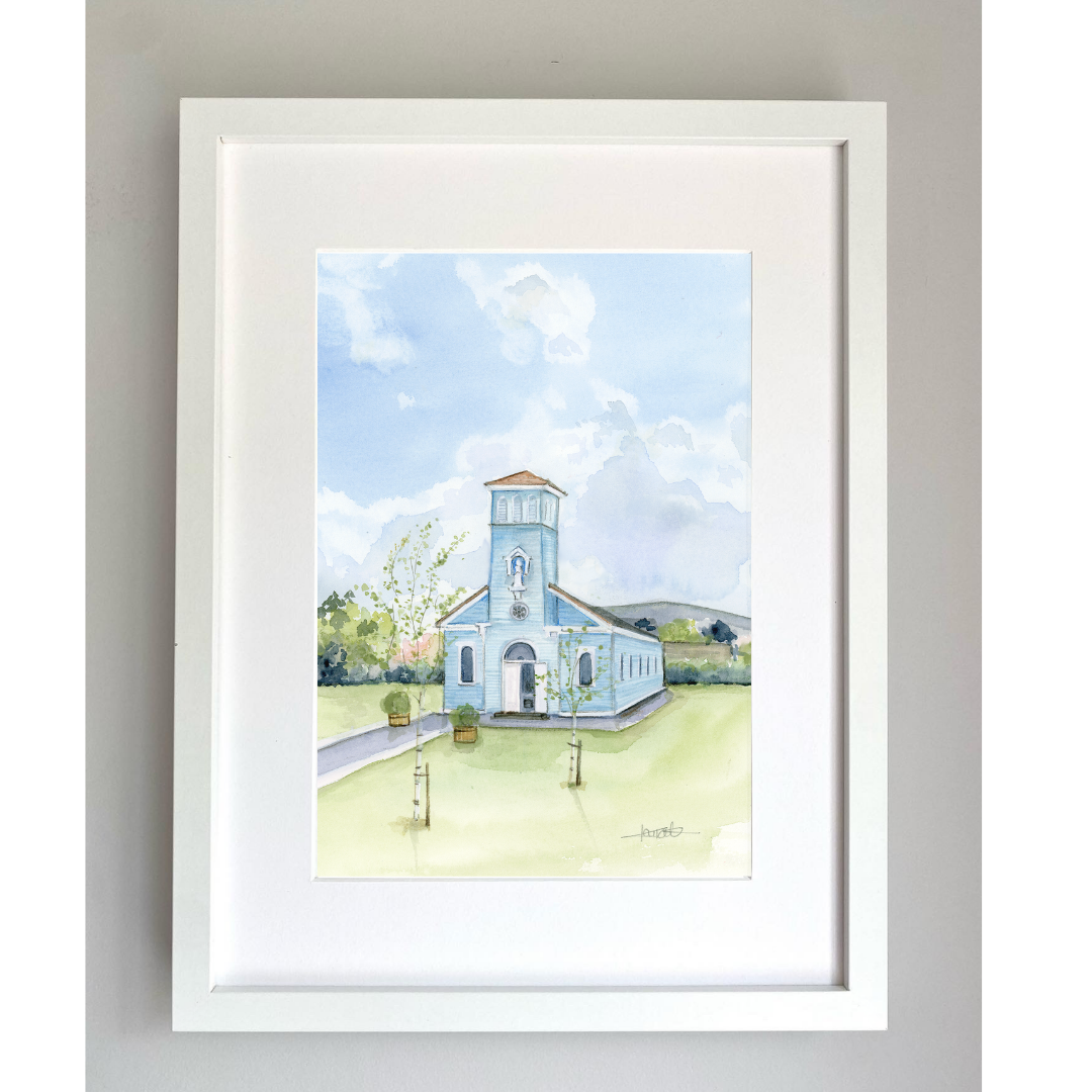 Print of Kilternan’s Blue church