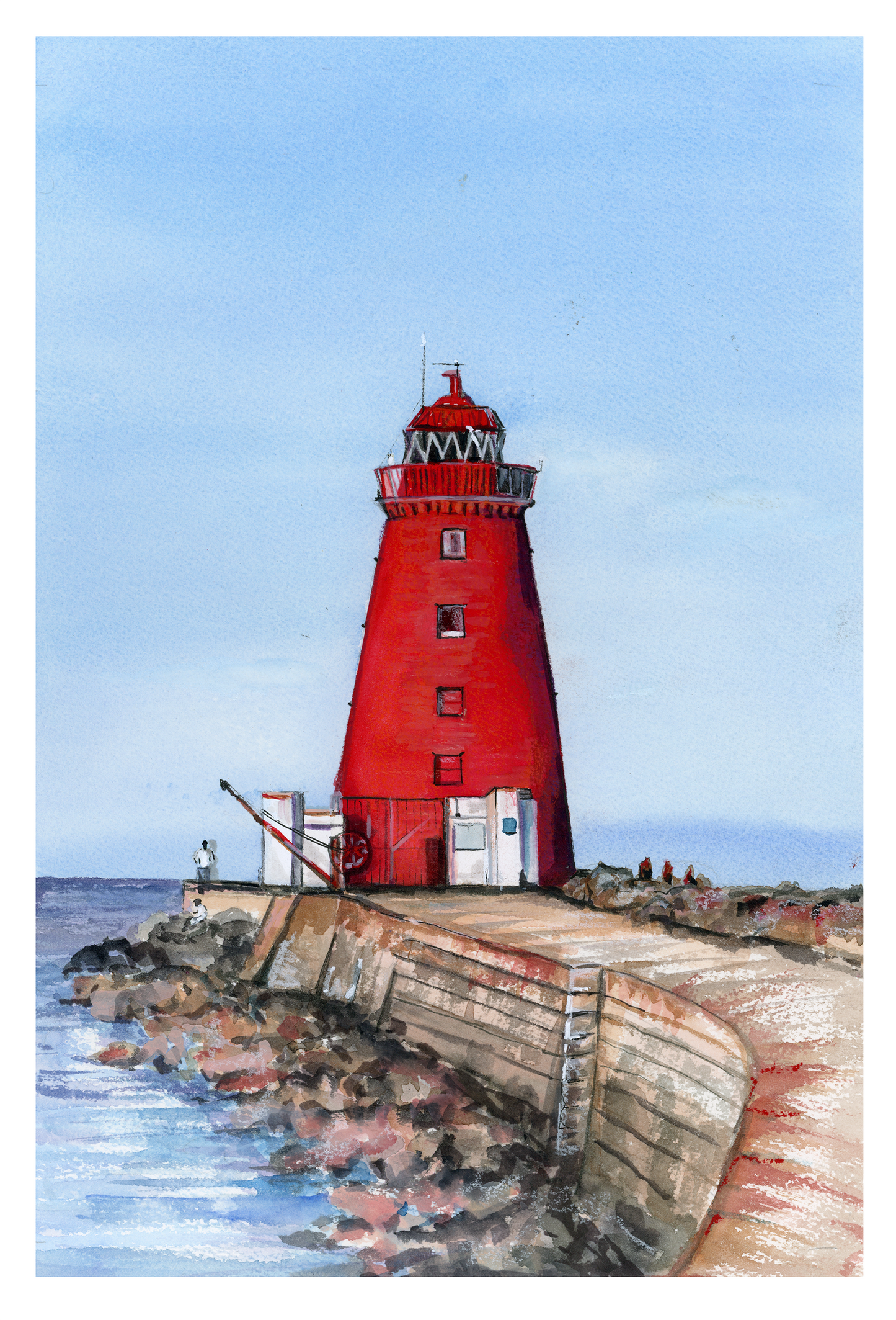 Poolbeg Light house Print