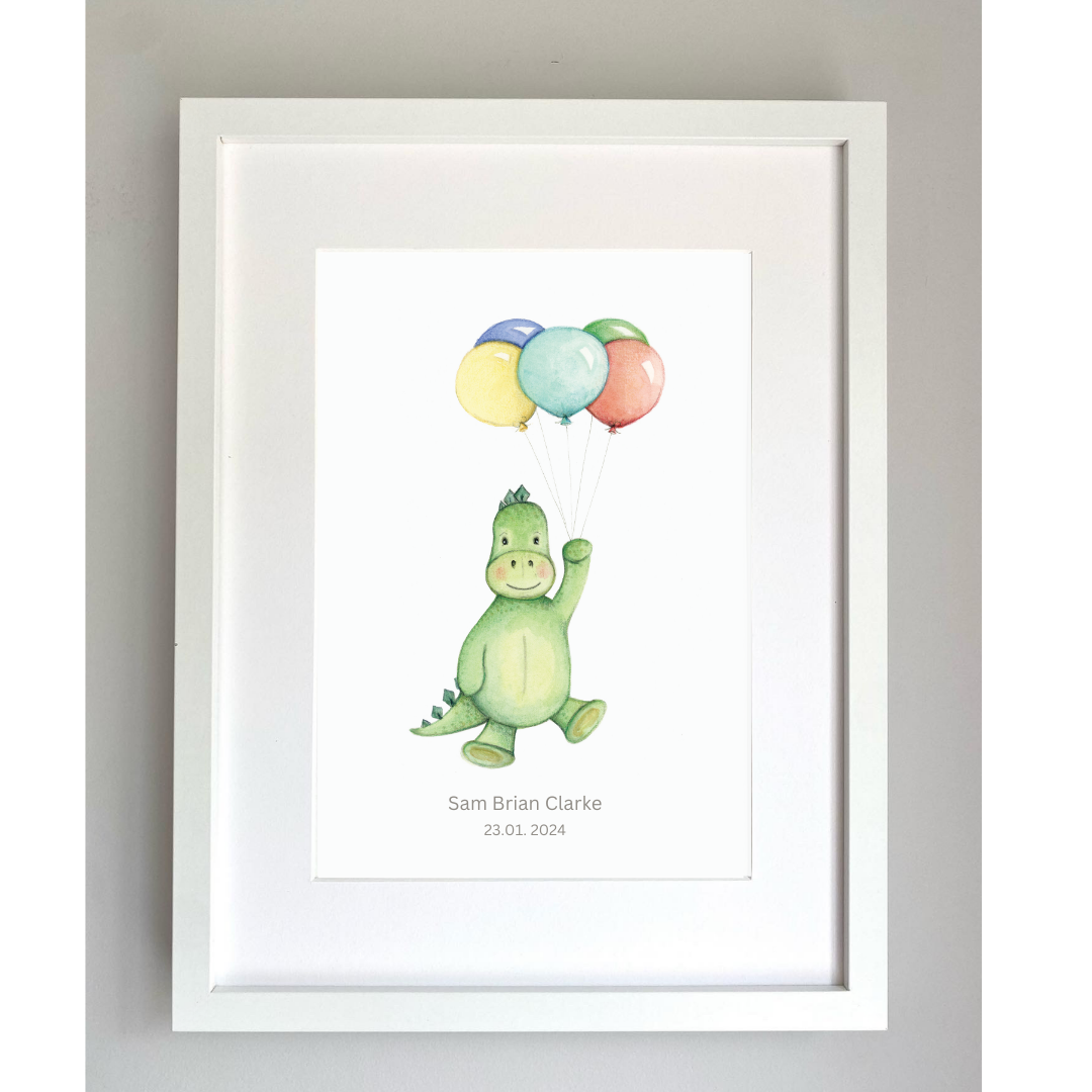 Dinosaur & Balloons